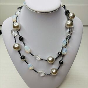 STUDIO WORKS Large Beaded Necklace
